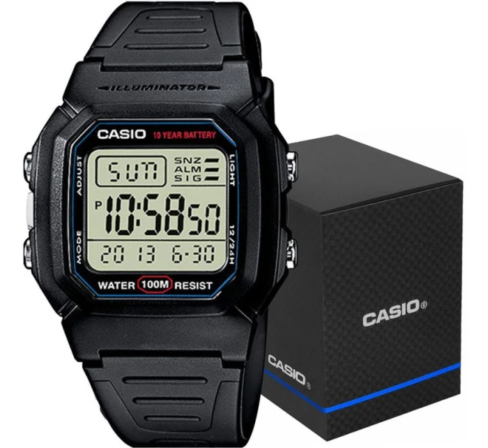 Pánské hodinky CASIO W-800H-1AVES + krabice Pánské hodinky CASIO W-800H-1AVES + krabice