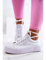 Tenisky na platformě Lee Cooper LCW-22-31-0884L Bílý