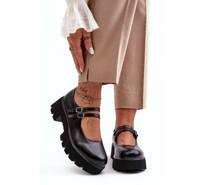 Dámské polobotky na nízkém podpatku černé model 21637810 - Boto