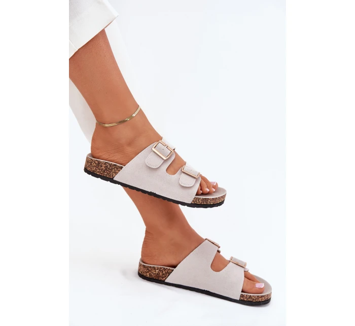 Dámské sandály se zlatými a šedé model 21703238 - Boto