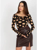 Dámská halenka LK BZ 509198.48P černá - FPrice Dámská halenka LK BZ 509198.48P černá - FPrice