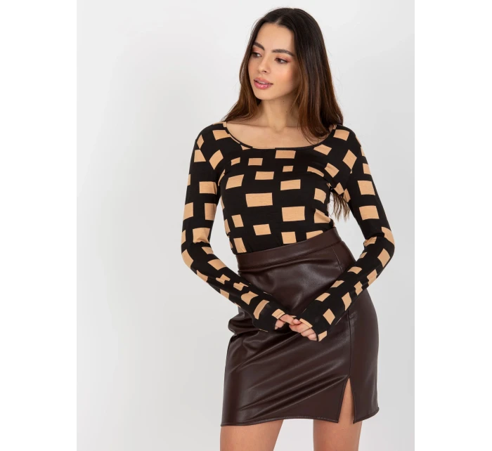 Dámská halenka LK BZ 509198.48P černá - FPrice Dámská halenka LK BZ 509198.48P černá - FPrice