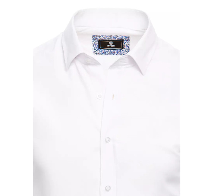 Pánská elegantní bílá košile Dstreet DX2480