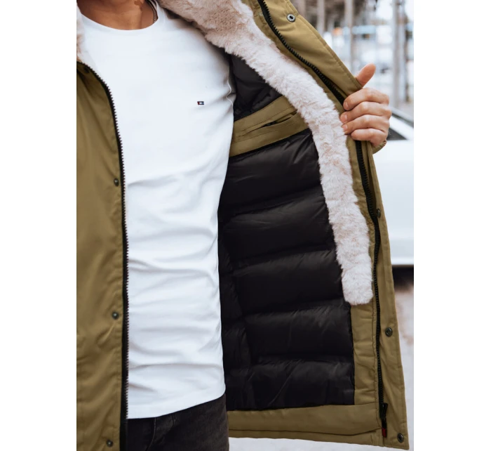 FashionStreet pánská tmavě béžová zimní bunda TX4602