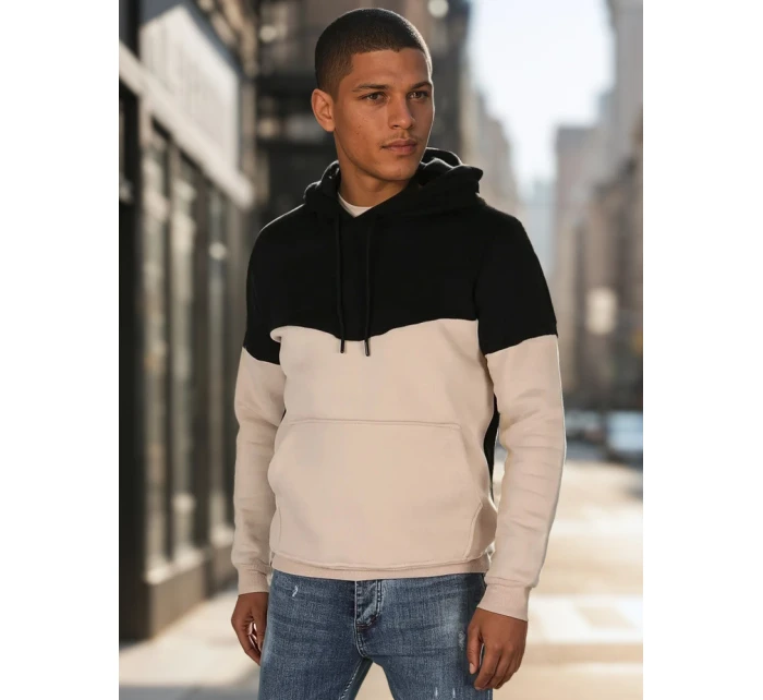 Pánská základní mikina s kapucí černá model 21985926 - Dstreet