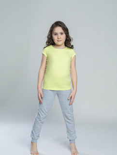 Dívčí tričko Tola s krátkým rukávem - limetka