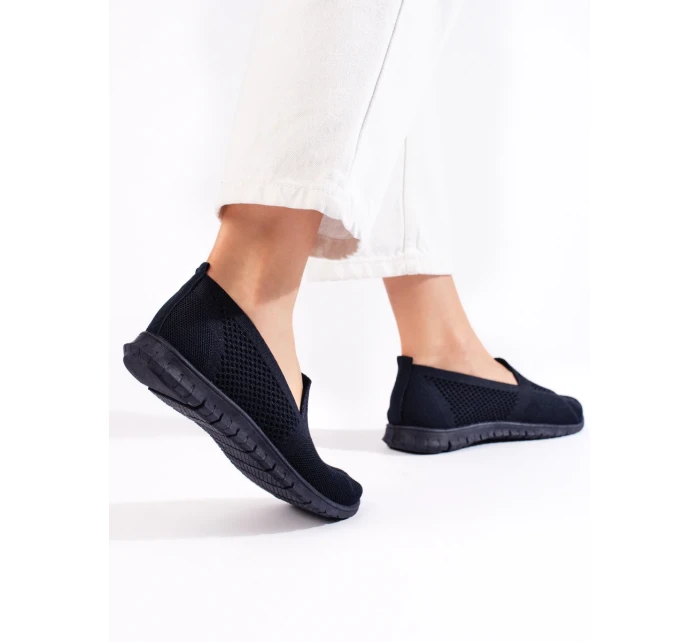 Výborné  tenisky dámské modré bez podpatku