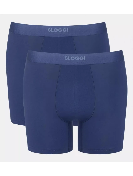 Pánské boxerky EVER Ease Short 2P - UNKNOWN - modré 6312 - SLOGGI