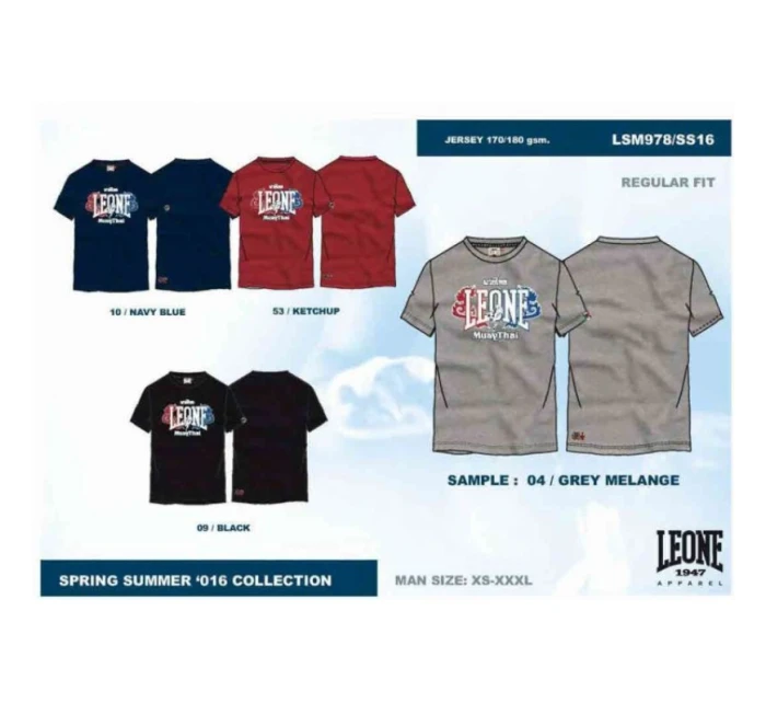 pánské tričko černé model 21348655 - LEONE