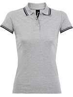 SOL'S Pasadena Women Dámské piqué polo grey navy model 22521912 SOL'S Pasadena Women Dámské piqué polo grey navy model 22521912