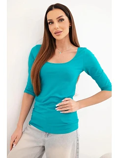 Halenka kulatý výstřih mořská