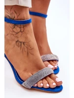 Semišové Sandály Na Vysokém Podpatku S model 21622495 Modre Moments - Boto Semišové Sandály Na Vysokém Podpatku S model 21622495 Modre Moments - Boto