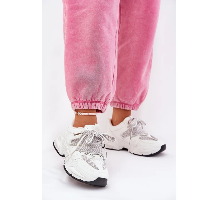 Tenisky Sportovní Boty Dámské S Dvojitým Šněrováním Bílé Efobell Tenisky Sportovní Boty Dámské S Dvojitým Šněrováním Bílé Efobell