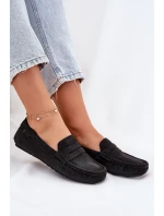 Dámské semišové mokasíny Big Star model 21693785 Černé - Big Star Shoes Dámské semišové mokasíny Big Star model 21693785 Černé - Big Star Shoes