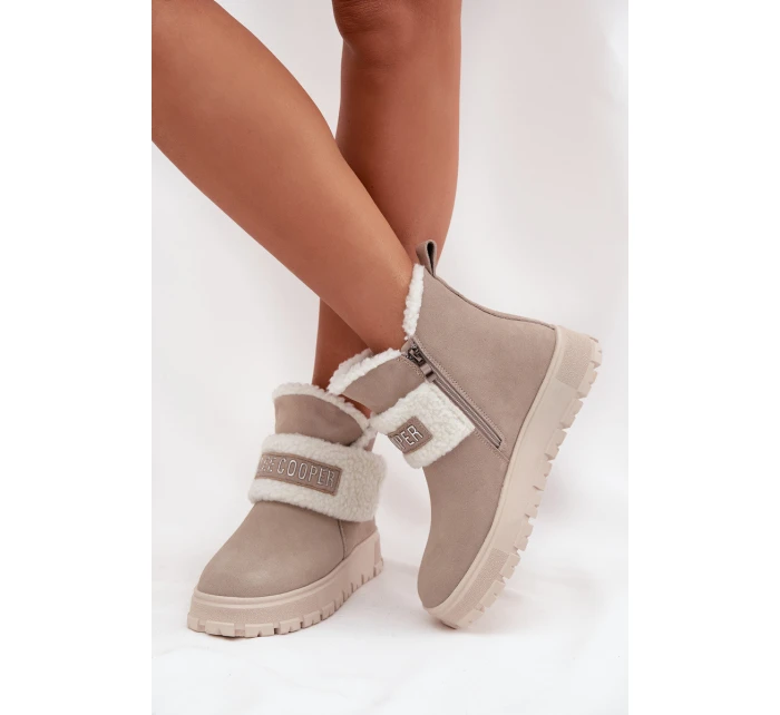 Zimní boty Dámské z přírodního s  25 01 Světle šedé model 21725184 - Lee Cooper