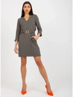 Dámské šaty TW SK BL 1011 šaty.17 khaki - FPrice Dámské šaty TW SK BL 1011 šaty.17 khaki - FPrice