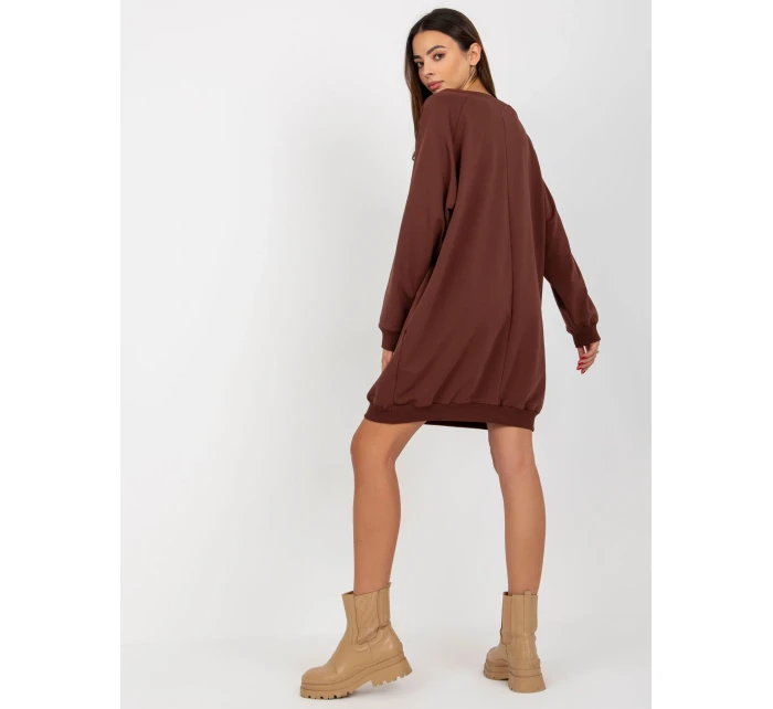 Mikina VI BL 3113.73P tmavě hnědá