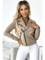 Dámská bundička 481-1 světle hnědá - Numoco basic