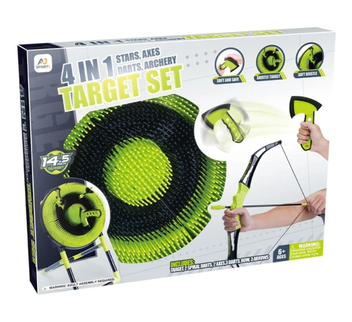 Herní set 4 v 1 DART BOW SHURIKEN