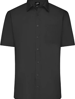 JN 680 Popelínová košile s krátkým rukávem model 22537729 black - Daiber