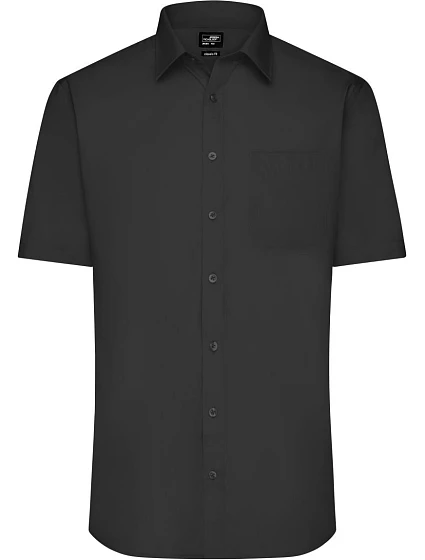 Daiber JN 680 Popelínová košile s krátkým rukávem 02.0680 black Daiber JN 680 Popelínová košile s krátkým rukávem 02.0680 black