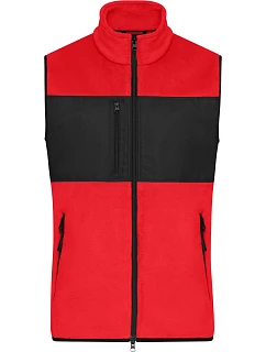 JN Pánská fleecová vesta 02. red/black model 22414779 - Daiber