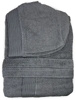 Bathrobe Župan s kapucí anthracite model 22526755 - The One Towelling Bathrobe Župan s kapucí anthracite model 22526755 - The One Towelling