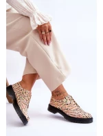 Dámské Kožené Boty Maciejka 04087-18 Oranžová a černá