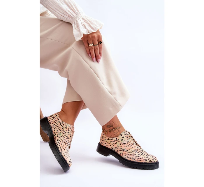 Dámské Kožené Boty Maciejka 04087-18 Oranžová a černá
