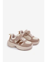 Dětské Sportovní Boty Tenisky Na Suchý Zip Béžové model 21700767 - Boto Dětské Sportovní Boty Tenisky Na Suchý Zip Béžové model 21700767 - Boto