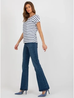 Dámská halenka RV TS model 18249846 bílá a tmavě modrá - FPrice