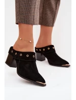 Klapky na podpatku model 225358 Step in style Klapky na podpatku model 225358 Step in style