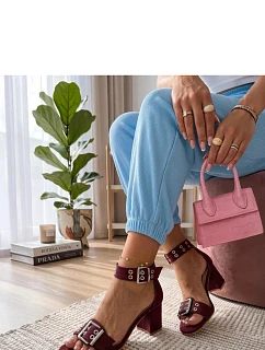 Sandály na podpatku  model 227267 Solea