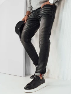 Pánské černé džínové kalhoty FashionStreet UX4248