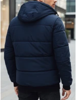 Pánská zimní bunda s kapucí tmavě modrá FashionStreet TX5086z