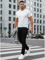Pánské džíny slim fit černé FashionStreet UX4482 Pánské džíny slim fit černé FashionStreet UX4482