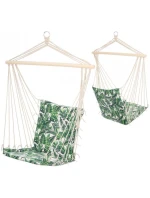 BRAZILSKÁ ZÁVĚSNÁ SEDAČKA HAMAK 100x50CM NATURE S VNITŘNÍM POLŠTÁŘEM JUNGLE LIGHT BRAZILSKÁ ZÁVĚSNÁ SEDAČKA HAMAK 100x50CM NATURE S VNITŘNÍM POLŠTÁŘEM JUNGLE LIGHT