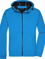 Daiber JN 1146 Pánská 2-vrstvá softshellová bunda s kapucí 02.1146 blue/black