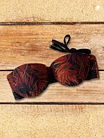 Vrchní díl plavek BB716 černá-oranž - Selmark