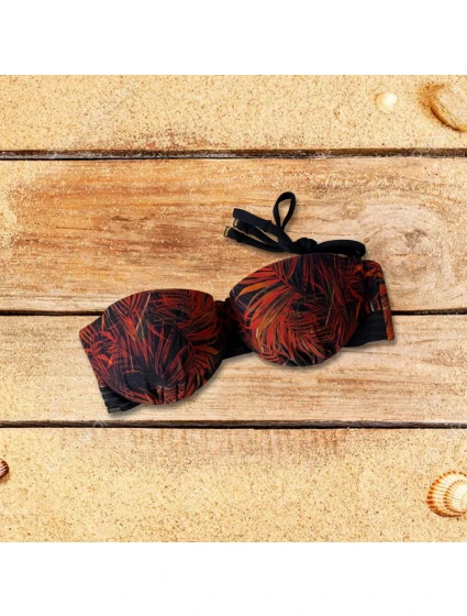 Vrchní díl plavek BB716 černá-oranž - Selmark Vrchní díl plavek BB716 černá-oranž - Selmark