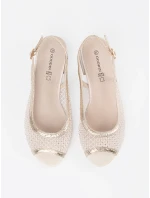 Klasické dámské sandály zlaté Obcas Klasické dámské sandály zlaté Obcas