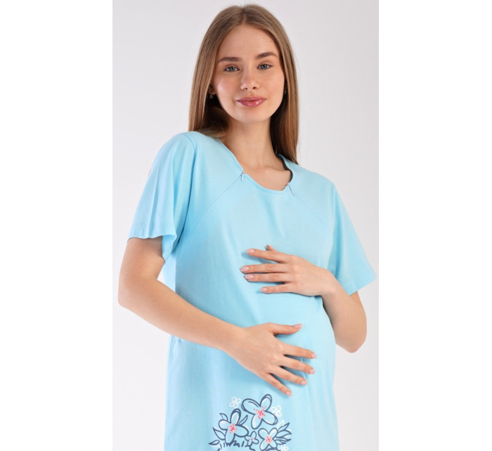 Dámská noční košile mateřská Méďa s kytkou