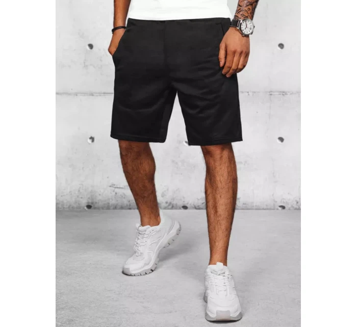 Pánské černé teplákové šortky FashionStreet SX2206