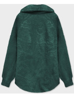 Tmavě zelený krátký přehoz přes oblečení typu alpaka (CJ65)