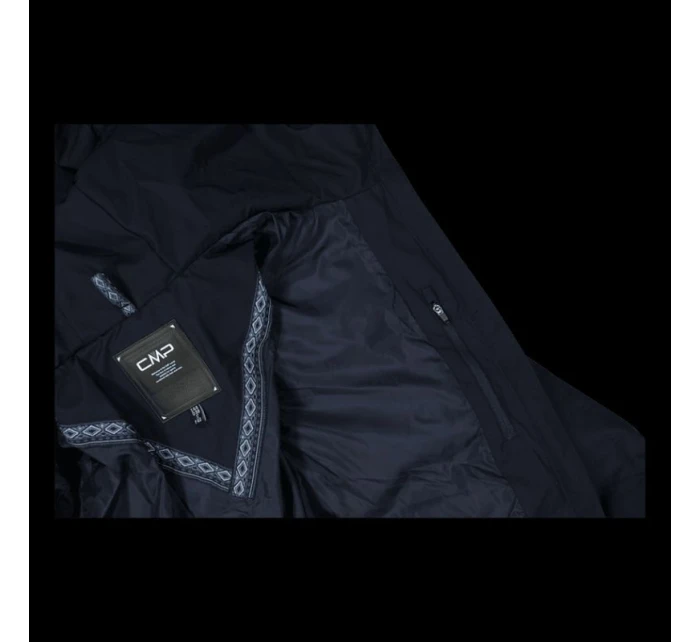 Dámský zimní kabát s kapucí CMP zateplená nepromokavá bunda černá (34K0096/N950)