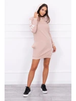 Off White pudrově béžové šaty Off White pudrově béžové šaty