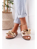 Nazouváky Na Korkové Podrážce S řetízkem Béžové model 21558029 - Boto Nazouváky Na Korkové Podrážce S řetízkem Béžové model 21558029 - Boto