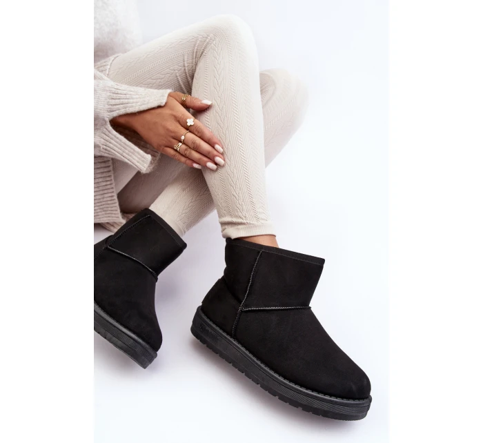 Dámské zimní boty s z kožešiny černé Big Star model 21637220 - Big Star Shoes