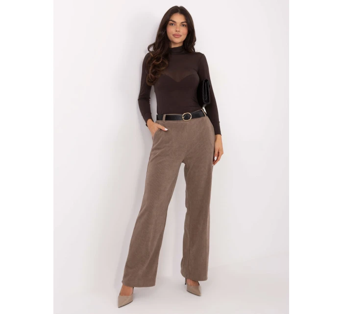 Spodnie IT SP model 21747102 ciemny bezowy - FPrice Spodnie IT SP model 21747102 ciemny bezowy - FPrice