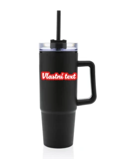 Personalizovaná termoska s průhledným víčkem s obrysem 